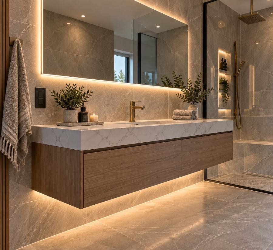 Custom Floating Vanity